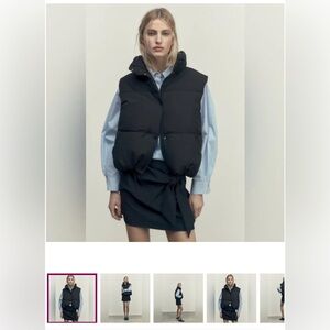 Zara puffer vest XS
